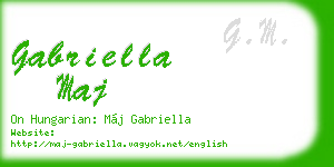 gabriella maj business card
