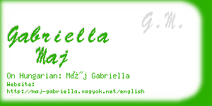 gabriella maj business card